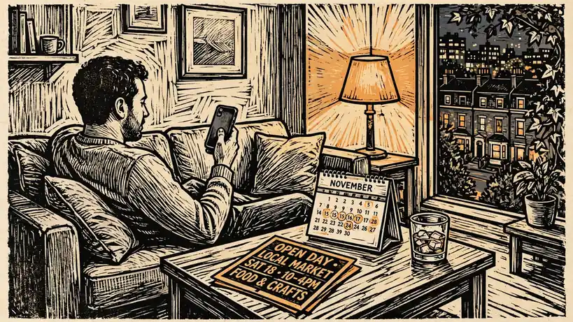 Person checking daily casino promotions on a smartphone at home in London